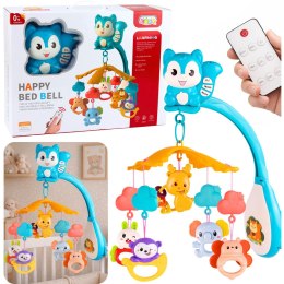 Karuzela Do Łóżeczka z Wiewiórką Projektor Zawieszki Pilot Muzyka