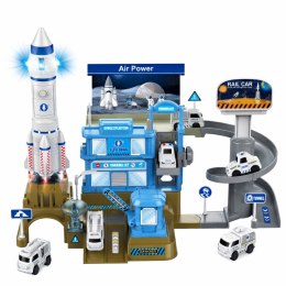 Kosmiczna Stacja Interaktywna Parking Rakieta Światła Dźwięki