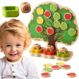MASTERKIDZ Drewniane Drzewo Jabłkowe Nauka Liczenia
