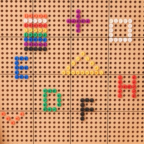 MASTERKIDZ Wolnostojąca Ściana STEM + Akcesoria Kołki Tace Klocki Narzędzia