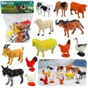 Zestaw Figurki Zwierzęta Gospodarskie Domowe Farma 12 szt.