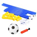 Zestaw Sportowy Do Gry W Piłkę Nożną Bramka Piłkarska Piłka Pompka 62x40cm