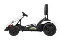 Gokart Fast 3 Drift na akumulator dla dzieci Biały + Funkcja driftu + Silniki 2x150W + Radio LED + Pasy
