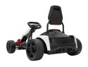 Gokart Fast 3 Drift na akumulator dla dzieci Biały + Funkcja driftu + Silniki 2x150W + Radio LED + Pasy