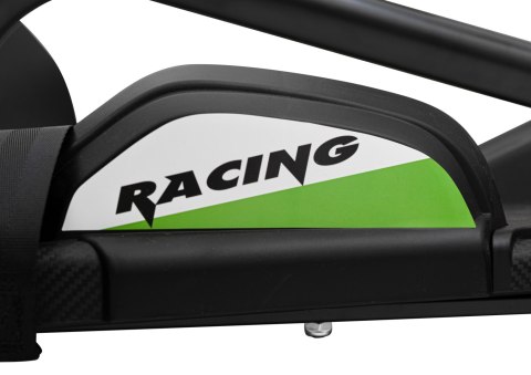 Gokart Fast 3 Drift na akumulator dla dzieci Biały + Funkcja driftu + Silniki 2x150W + Radio LED + Pasy