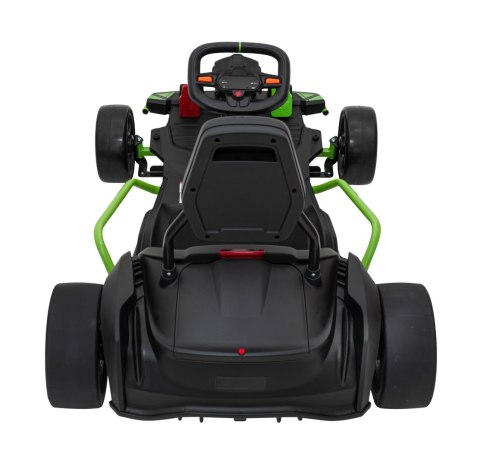 Gokart Fast 3 Drift na akumulator dla dzieci Czarny + Funkcja driftu + Silniki 2x150W + Radio LED + Pasy