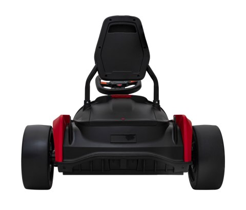 Gokart Fast 3 Drift na akumulator dla dzieci Czerwony + Funkcja driftu + Silniki 2x150W + Radio LED + Pasy