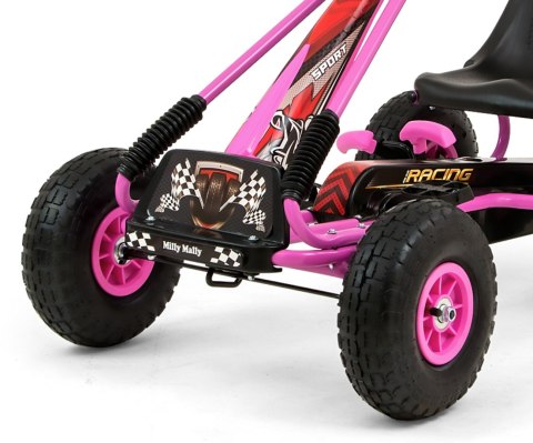Milly Mally Gokart na pedały Thor Pink