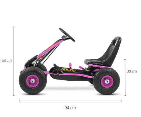 Milly Mally Gokart na pedały Thor Pink