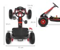 Milly Mally Gokart na pedały Thor Red