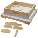 MASTERKIDZ Rama Sensoryczna - Panel LED + Zestaw Akcesoriów Do Zabawy w Piasku