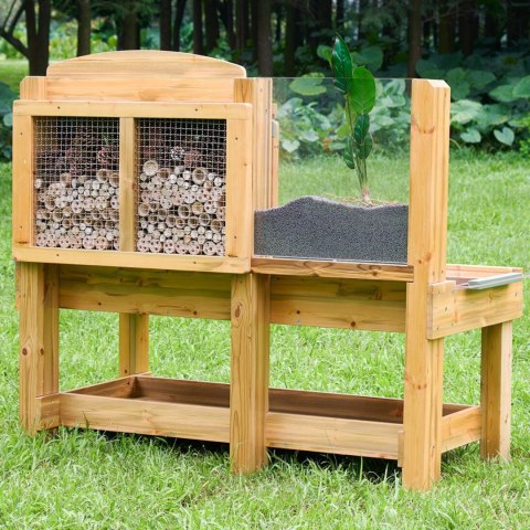 MASTERKIDZ Stół Obserwacyjny Ogrodowa Stacja Badawcza Owadów i Roślin