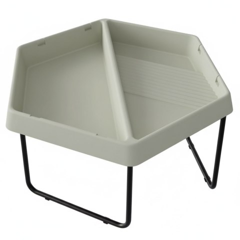 MASTERKIDZ Sześciokątny Stolik Do Zabawy Piaskiem i Wodą 2 Komory Regulowana Wysokość