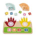 TOOKY TOY Drewniana Zabawka Edukacyjna do Nauki Liczenia Na Palcach Dodawanie i Odejmowanie