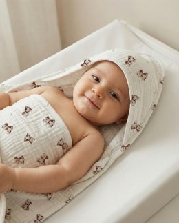 ALBERO MIO Muślinowe okrycie kąpielowe 80x80 Vintage Teddy CM1