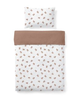 ALBERO MIO Pościel C-2 muślinowa 135x100,60x40 Vintage Teddy CM1