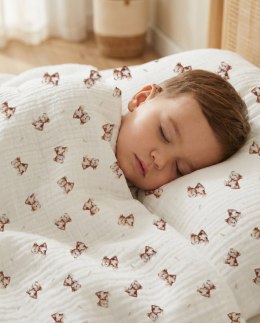 ALBERO MIO Pościel C-2 muślinowa 135x100,60x40 Vintage Teddy CM1