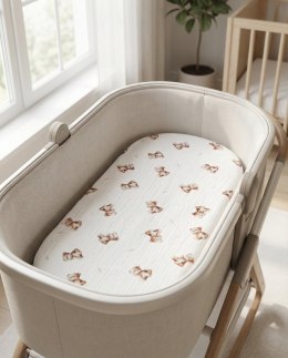 ALBERO MIO Prześcieradło do gondoli 2-pak 80x35 Vintage Teddy CM1