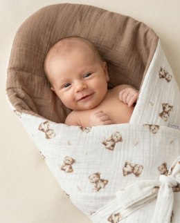 ALBERO MIO Rożek muślinowy 75x75 Vintage Teddy CM1