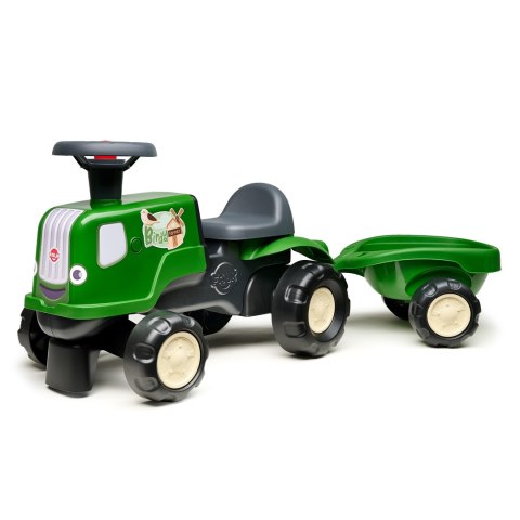 FALK Jeździk Traktor z Przyczepą Birdy Farm Zielony 1-3 lat