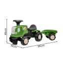 FALK Jeździk Traktor z Przyczepą Birdy Farm Zielony 1-3 lat