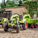 FALK Traktor na Pedały Claas Axos 330 z Koparką i Przyczepą 3-7 lat