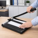 Gilotyna Do Papieru A4 Trymer Do Cięcia Papieru Metalowa Biurowa Czarna