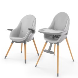 KINDERKRAFT Krzesełko do karmienia 2w1 FINI UP szary