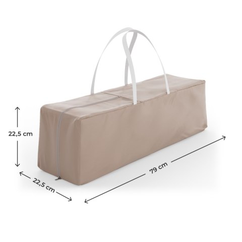 KINDERKRAFT Łóżeczko turystyczne LEODY UP beige with accessories