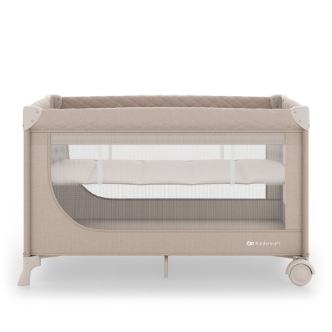 KINDERKRAFT Łóżeczko turystyczne LEODY UP beige