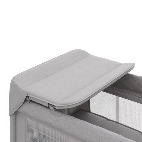 KINDERKRAFT Łóżeczko turystyczne LEODY UP grey with accessories