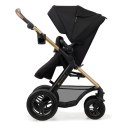 KINDERKRAFT Wózek wielofunkcyjny MOOV 2 4w1 Pure Black AIR WHEELS