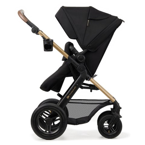 KINDERKRAFT Wózek wielofunkcyjny MOOV 2 4w1 Pure Black AIR WHEELS