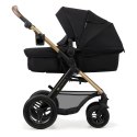 KINDERKRAFT Wózek wielofunkcyjny MOOV 2 4w1 Pure Black AIR WHEELS