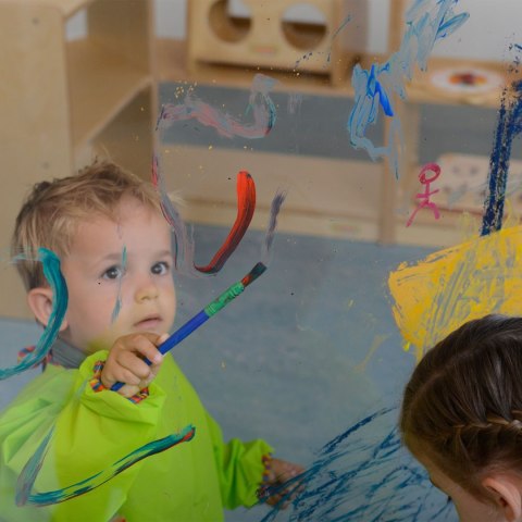 MASTERKIDZ Ogromna Drewniana Sztaluga Okienna Do Malowania