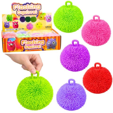 Piłka Sensoryczna Gniotek Antystresowy Do Odbijania Światło LED Mix Kolor