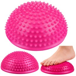 Półkula Sensoryczna Do Masażu Ćwiczeń Równowagi Różowa 16 cm