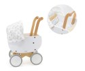 Viga 44719 PolarB Drewniany wózek dla lalek z gondolą