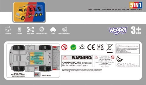 WOOPIE Laweta Drogowa zestaw 5 Aut - Pomoc Drogowa