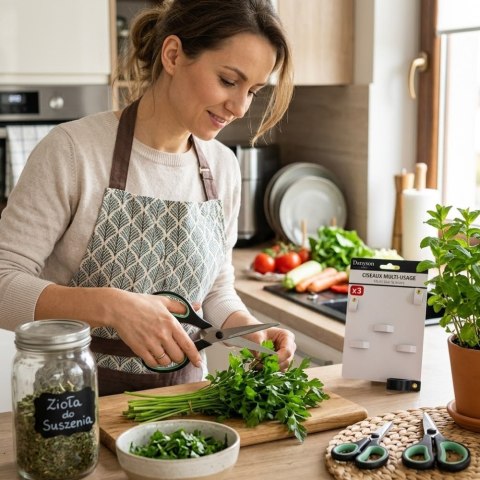 3x NOŻYCZKI NOŻYCE UNIWERSALNE SZKOLNE BIUROWE NIERDZEWNE OSTRE KRAWIECKIE