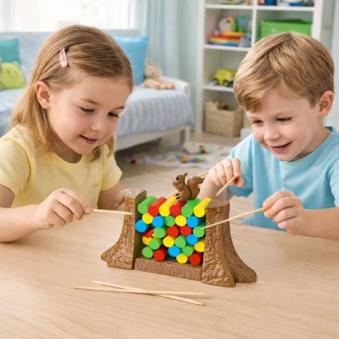 Gra Zręcznościowa Rodzinna Edukacyjna Ratuj Wiewiórkę Tarcza Losująca