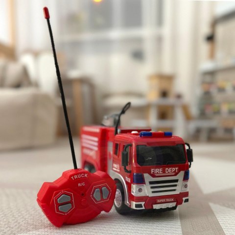 WOOPIE Zdalnie Sterowane Auto Wóz Strażacki RC Funkcja Pryskania Wodą
