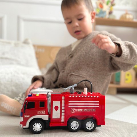 WOOPIE Zdalnie Sterowane Auto Wóz Strażacki RC Funkcja Pryskania Wodą