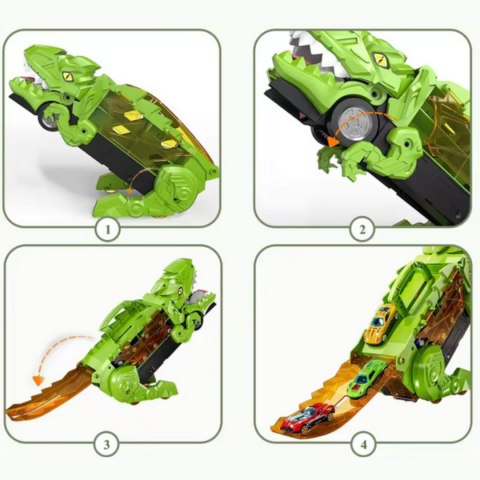 WOOPIE Zestaw Pojazdów Tor Dinozaur Pożeracz 13el.