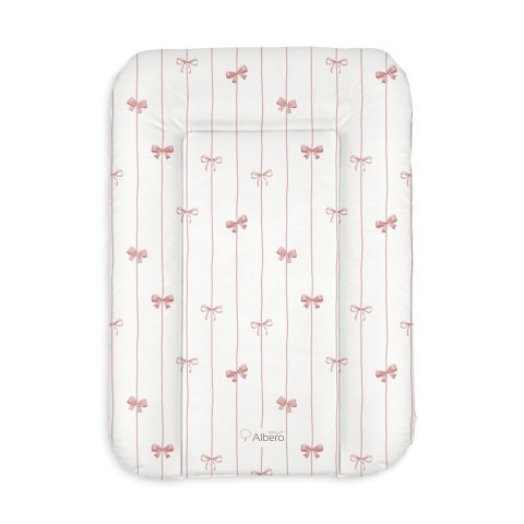 ALBERO MIO Mata do przewijania niemowląt (włóknina) 70x50 CP9 Pudrowe kokardki