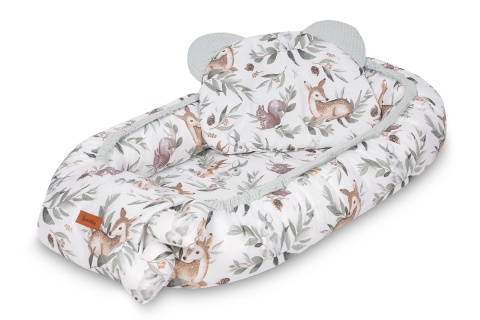 Gniazdo Kokon Wafel niemowlęcy Sensillo ok. 80x45cm - SARENKI MIĘTOWY