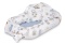 Gniazdo Velvet Kokon niemowlęcy Sensillo 80x45cm - SPACER NIEBIESKI