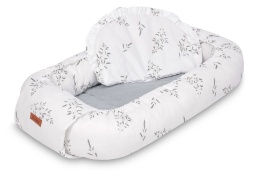 KOKON MUŚLIN GAŁĄZKA ZIELONY 80x45 + PODUSZKA Sensillo