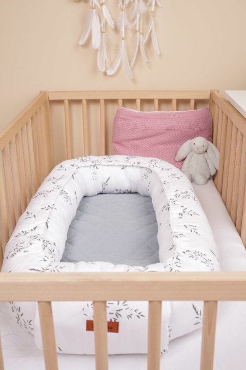 KOKON MUŚLIN GAŁĄZKA ZIELONY 80x45 + PODUSZKA Sensillo