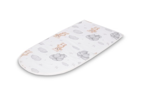 KOKON MUŚLIN TEDDY SZARY 80x45 + PODUSZKA Sensillo